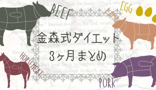 金森式ダイエット（断糖質高脂質ダイエット）3ヶ月弱のまとめ